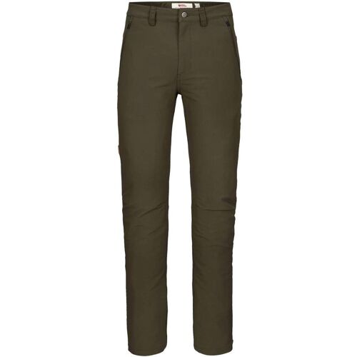 Fjällräven ABISKO WINTER STRETCH TROUSERS M Herren Gr.50/R - Softshellhose - oliv-dunkelgrün