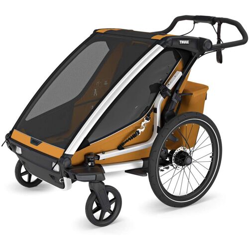 Thule CHARIOT SPORT DOUBLE NATURAL GOLD Gr.ONESIZE - Fahrradanhänger - orange schwarz