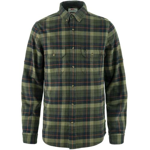 Fjällräven SINGI HEAVY FLANNEL SHIRT M Herren Gr.S - Flanellhemd - schwarz