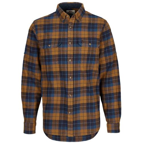 Fjällräven SINGI HEAVY FLANNEL SHIRT M Herren Gr.XXXL - Flanellhemd - braun blau