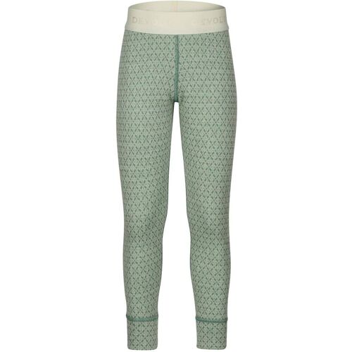 Devold LITLEEGGA MERINO LONGS K Kinder Gr.4 - Funktionsunterwäsche - weiß grün