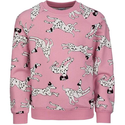 Polarn O. Pyret RUN - DALMATIANS SWEATERS AOP Kinder Gr.92 - Sweatshirt - pink-rosa