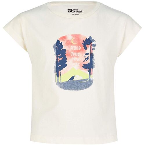 Jack Wolfskin GRAPHIC GIRLS T Kinder Gr.116 - T-Shirt - weiß