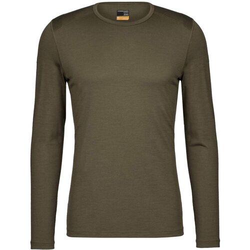 Icebreaker MEN MERINO 200 OASIS LS CREWE Herren Gr.XXL - Funktionsshirt - oliv-dunkelgrün