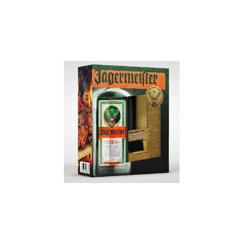 Jägermeister Kräuterlikör 0,7 Liter Geschenkset mit 2 Grillmatten