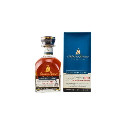 Admiral Rodney HMS ROYAL OAK Extra Old Saint Lucia Rum 40% Vol. 0,7 Liter in Geschenkbox
