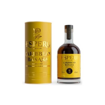 Ron Espero Espero Caribbean Banana & Rum 0,7 L – 7 Jahre gereifter Rum aus Dominikanischer Republik mit Banane & Schokolade Ron Espero Espero Caribbean Banana & Rum 0,7 L – 7 Jahre gereifter Rum aus Dominikanischer Republik mit Banane & Schokolade