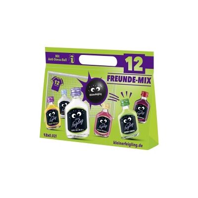 Kleiner Feigling 12 Freunde-Mix inkl. Anti-Stressball – 12 x 0,02 L Party Shot Mix Kleiner Feigling 12 Freunde-Mix inkl. Anti-Stressball – 12 x 0,02 L Party Shot Mix