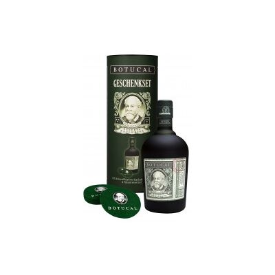 Diplomatico / Botucal Botucal Reserva Exclusiva 40% Vol. 0,7 Liter in Tube mit Filzuntersetzern Diplomatico / Botucal Botucal Reserva Exclusiva 40% Vol. 0,7 Liter in Tube mit Filzuntersetzern
