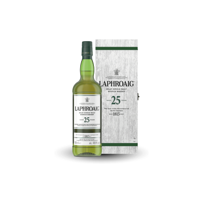 Laphroaig 25 Years Old Cask Strength in Holzkiste 2020 49,8% Vol. 0,7 Liter Laphroaig 25 Years Old Cask Strength in Holzkiste 2020 49,8% Vol. 0,7 Liter