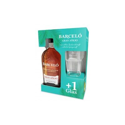 Barcelo Gran Anejo 37,5% Vol. 0,7 Liter im Geschenkset mit Glas Barcelo Gran Anejo 37,5% Vol. 0,7 Liter im Geschenkset mit Glas