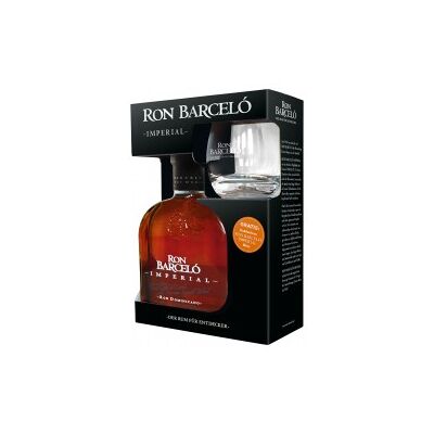 Barcelo Imperial 38% Vol. 0,7 Liter in Geschenkbox mit Tumbler Barcelo Imperial 38% Vol. 0,7 Liter in Geschenkbox mit Tumbler