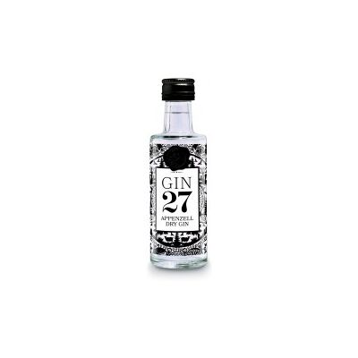 Gin 27 Premium Appenzeller Dry Gin 43% Vol. 0,04 Liter Gin 27 Premium Appenzeller Dry Gin 43% Vol. 0,04 Liter