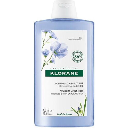 Klorane Volumenshampoo mit Flachsfasern 400 ml
