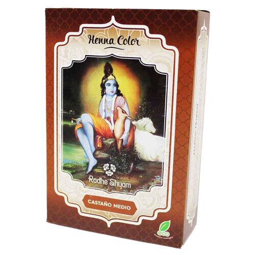 Radhe Shyam Hennapulver 100 gr Castaño Medio
