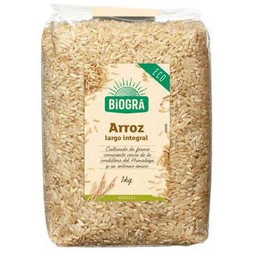 Biogra Langer brauner Reis 1 Kg