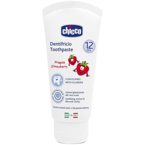 Chicco Erdbeerpaste 12M+ mit Fluorid