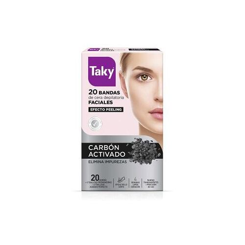 Taky Aktivkohle-Wachs-Band Gesichtswachse 20 Stk.