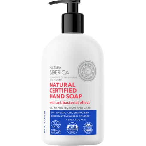 Natura Siberica Zertifizierte Naturhandseife mit Hygienewirkung 500 ml
