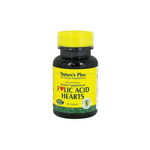 NaturesPlus Hearts Folsäure - 90 Tabletten