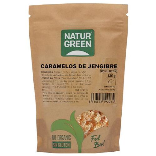 Naturgreen Ökologische Ingwerbonbons 125g 125 gr