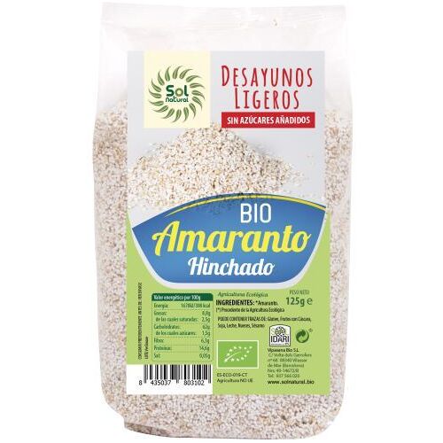 Sol Natural Bio geschwollener Amaranth 125 gr 125 gr