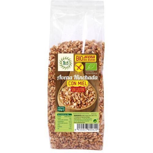 Sol Natural Puffreis mit Honig Glutenfrei Bio 150 gr 150 gr