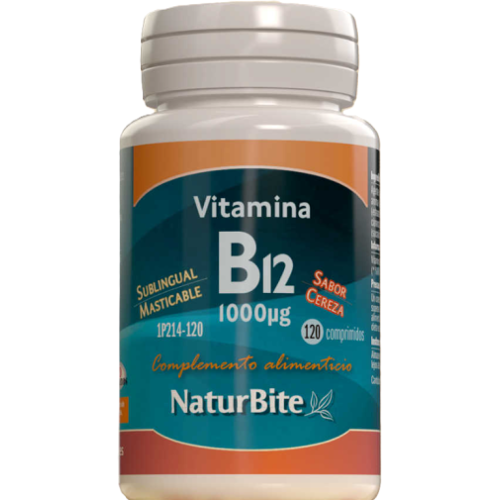 Naturbite Vitamin B12 Cyanocobalamin 1000 mcg 120 Tabletten