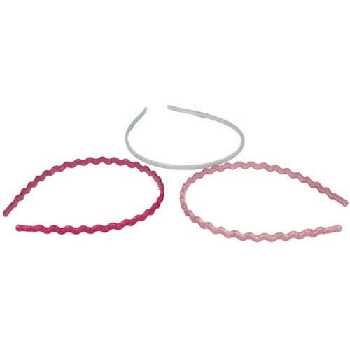 Inca Feine Stirnbänder mit Glitter 3 Einheiten