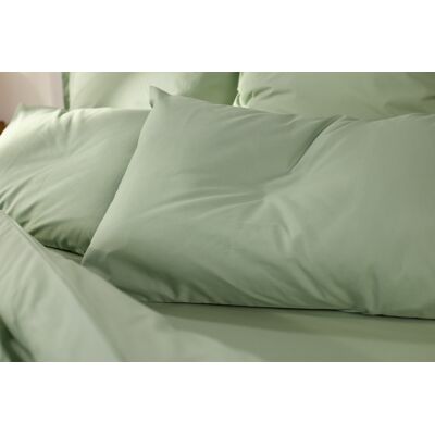 Emma Comfort Perkal Kopfkissenbezug Salbei-Grün 40x80cm Emma Comfort Perkal Kopfkissenbezug Salbei-Grün 40x80cm