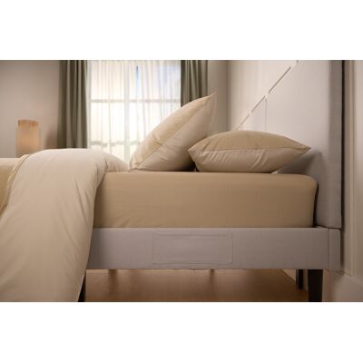 Emma Comfort Perkal Spannbettlaken Beige 160x200cm Emma Comfort Perkal Spannbettlaken Beige 160x200cm