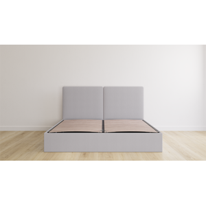 Emma Premium Stauraumbett V2 180x200 hellgrau klassisches Kopfteil Emma Premium Stauraumbett V2 180x200 hellgrau klassisches Kopfteil