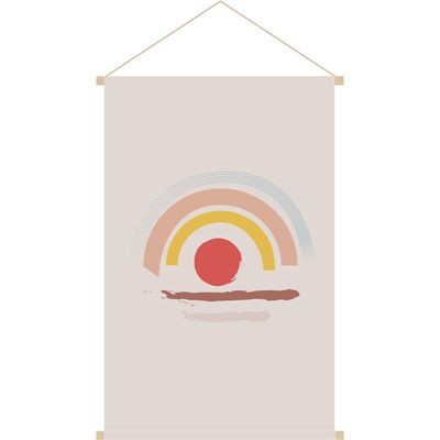 Miliboo Kakemono für Kinder Regenbogen L40 x B60 cm HAPPY Miliboo Kakemono für Kinder Regenbogen L40 x B60 cm HAPPY