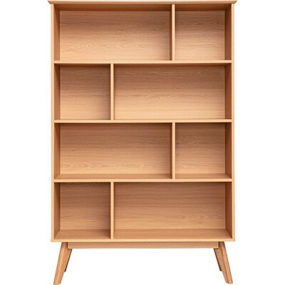 Miliboo Bücherregal skandinavisch Eiche 165 cm INGRID Miliboo Bücherregal skandinavisch Eiche 165 cm INGRID