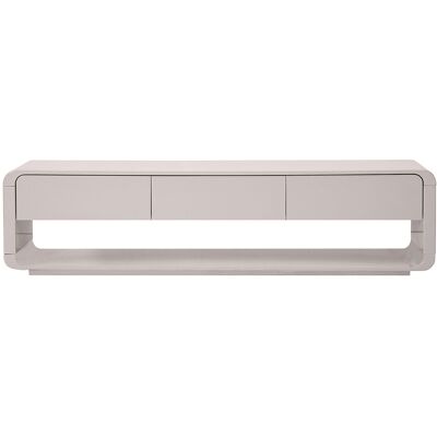 Miliboo TV-Möbel Design beige glänzend mit 3 Schubladen L179.5 cm SAILOR Miliboo TV-Möbel Design beige glänzend mit 3 Schubladen L179.5 cm SAILOR