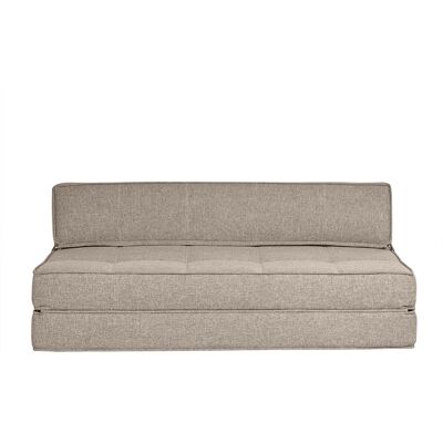 Miliboo 2-Sitzer-Schlafsofa taupefarbener Stoff KATY Miliboo 2-Sitzer-Schlafsofa taupefarbener Stoff KATY