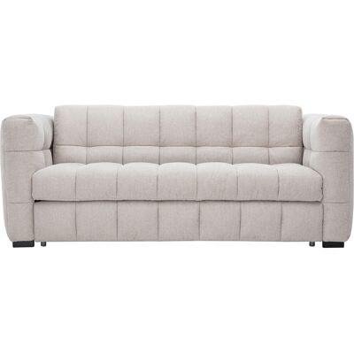 Miliboo Design-Schlafsofa für 3 Personen aus Stoff mit samtigem Struktureffekt in Beige CORTO Miliboo Design-Schlafsofa für 3 Personen aus Stoff mit samtigem Struktureffekt in Beige CORTO
