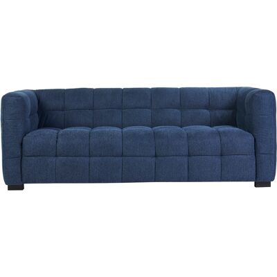 Miliboo Design-Sofa 3-Sitzer aus dunkelblauem strukturiertem Samteffektstoff CORTO Miliboo Design-Sofa 3-Sitzer aus dunkelblauem strukturiertem Samteffektstoff CORTO