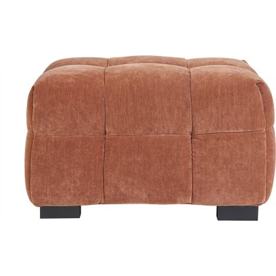 Miliboo Hocker Fußhocker Design aus Rostbraun Samteffektstoff CORTO Miliboo Hocker Fußhocker Design aus Rostbraun Samteffektstoff CORTO