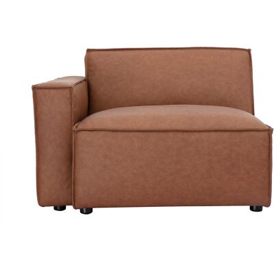 Miliboo Linkes Eckmodul für braunes Leder-Sofa SPLIT Miliboo Linkes Eckmodul für braunes Leder-Sofa SPLIT