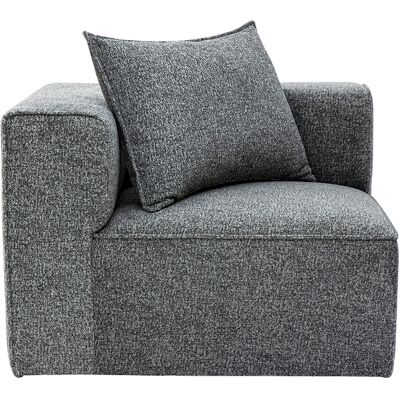 Miliboo Linkes Eckmodul für Ecksofa in dunkelgrauem melierten Stoff KERRY Miliboo Linkes Eckmodul für Ecksofa in dunkelgrauem melierten Stoff KERRY