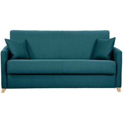 Miliboo Pfauenblau skandinavisches 3-Sitzer-Sofabett SKANDY Miliboo Pfauenblau skandinavisches 3-Sitzer-Sofabett SKANDY