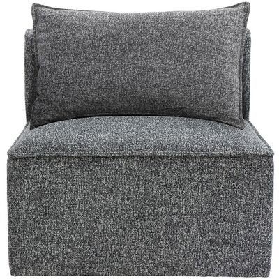 Miliboo Rechter Modulteil für Sofa aus dunkelgrauem meliertem Stoff KERRY Miliboo Rechter Modulteil für Sofa aus dunkelgrauem meliertem Stoff KERRY