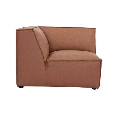 Miliboo Zentrales Eckmodul für braunes Ledersofa SPLIT Miliboo Zentrales Eckmodul für braunes Ledersofa SPLIT