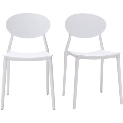 Miliboo 2 Design-Stühle Grau Polypropylen ANNA Miliboo 2 Design-Stühle Grau Polypropylen ANNA