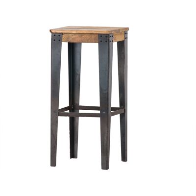 Miliboo Industrieller Barhocker MADISON Stahl und Holz 75 cm Miliboo Industrieller Barhocker MADISON Stahl und Holz 75 cm