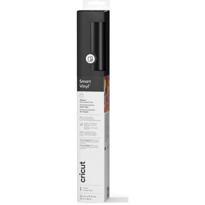 Vinylfolie Cricut Smart Vinyl Schwarz Permanent Matt 330 mm Innen Außen Vinylfolie Cricut Smart Vinyl Schwarz Permanent Matt 330 mm Innen Außen