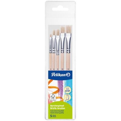 Pinselset Pelikan 701532 5 Holzpinsel sortiert Pinselset Pelikan 701532 5 Holzpinsel sortiert
