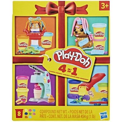 Play-Doh Mini Creative Bundles 4 Themen-Sets mit Zubehör 8 Dosen 56g Play-Doh Mini Creative Bundles 4 Themen-Sets mit Zubehör 8 Dosen 56g