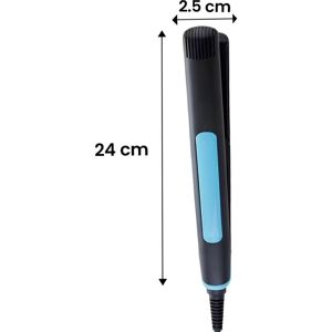 Keramik-Turmalin-Glätteisen 2-in-1 Avizar TX-39690 Antifrizz Blau Schwarz Keramik-Turmalin-Glätteisen 2-in-1 Avizar TX-39690 Antifrizz Blau Schwarz